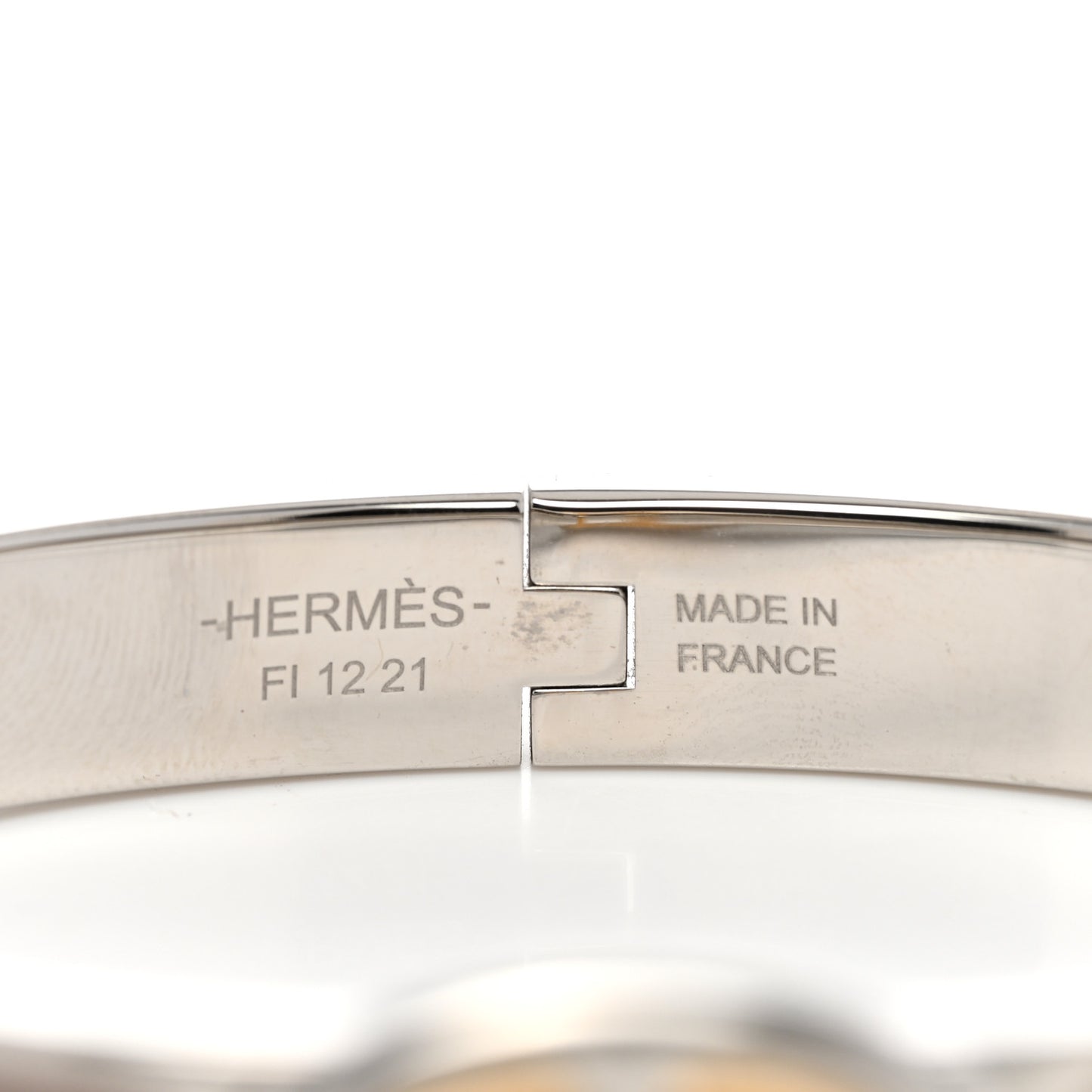Enamel Mini Clic Chaine d'Ancre Bracelet PM Marron Glace