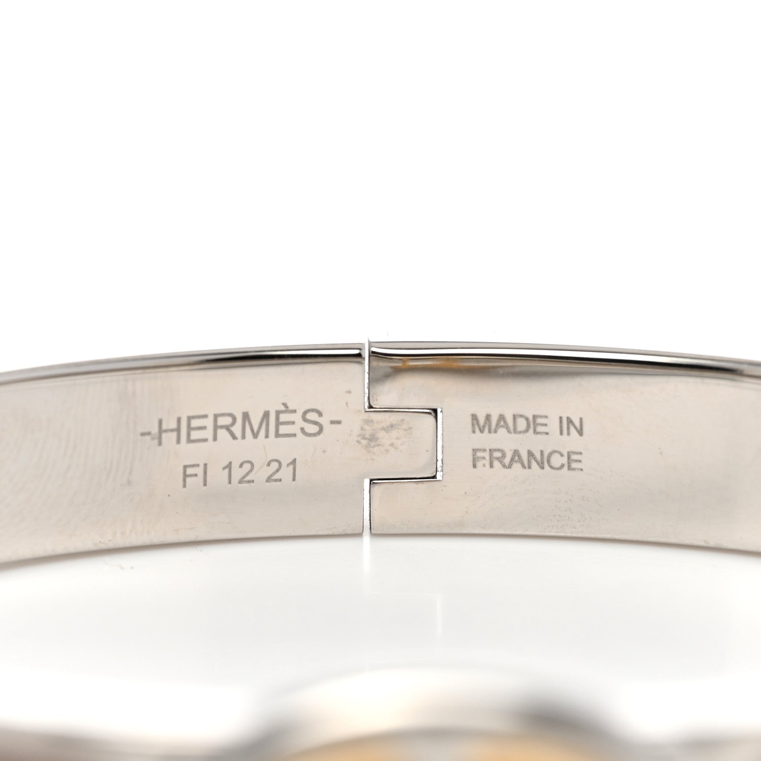 Hermes Enamel Mini Clic Chaine d'Ancre Bracelet PM Marron Glace 4 of 5