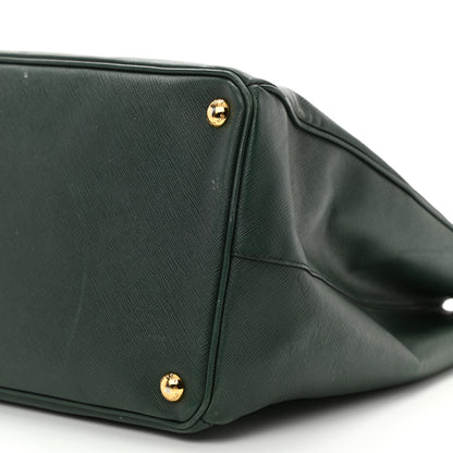Prada Saffiano Large Galleria Double Zip Tote Militare 9 of 17