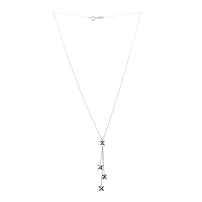 Tiffany Sterling Silver X Lariat Necklace 3 of 4