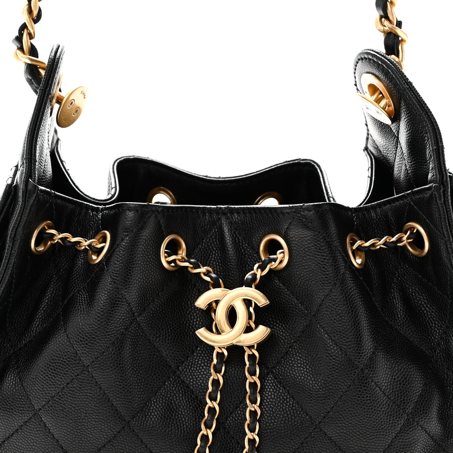 Chanel Caviar Quilted Mini Chanel 25 Handbag Black 8 of 10