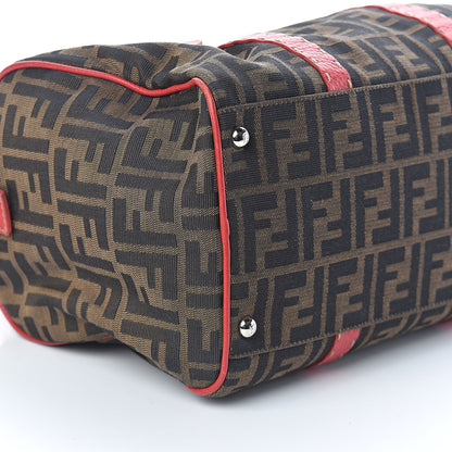 Fendi Zucca Cuoio Romano Selleria Medium Boston Tobacco Rosso Scuro 9 of 16