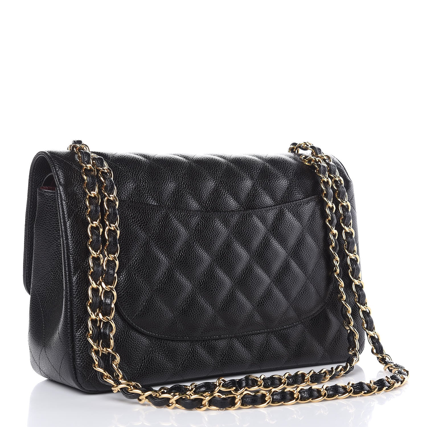 Chanel Caviar Quilted Jumbo Double Flap Black 3 of 9
