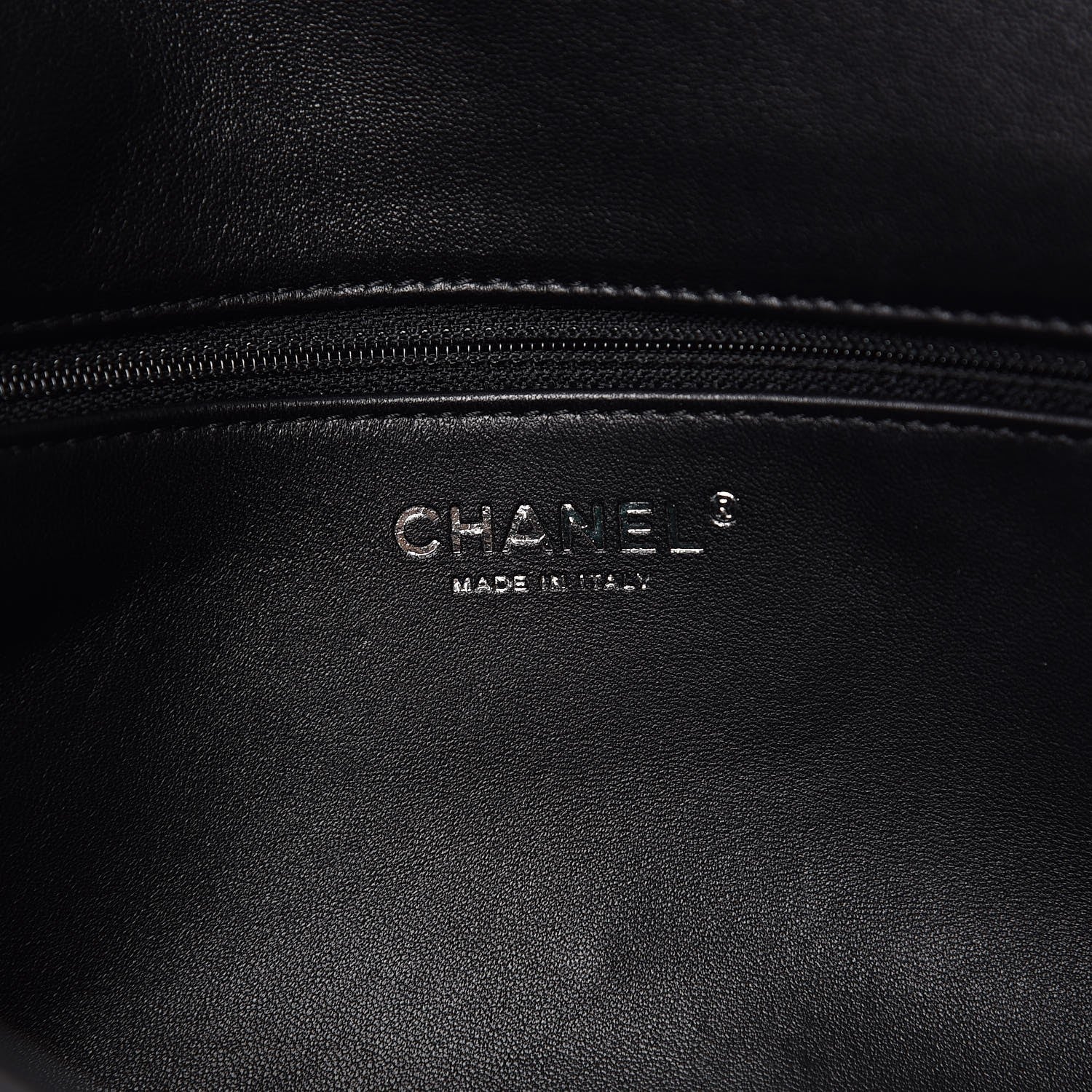 Chanel Shearling Lambskin 100% Clutch Black 7 of 8