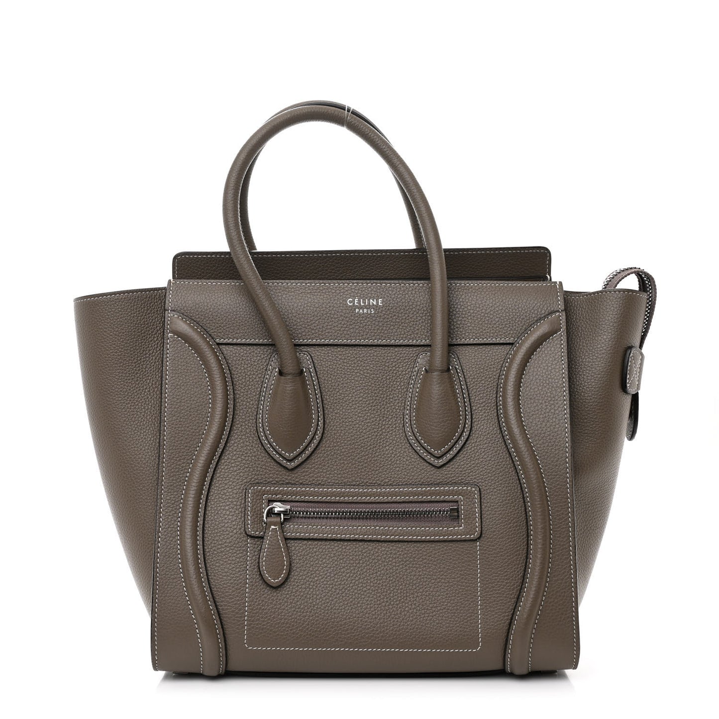 Drummed Calfskin Micro Luggage Souris