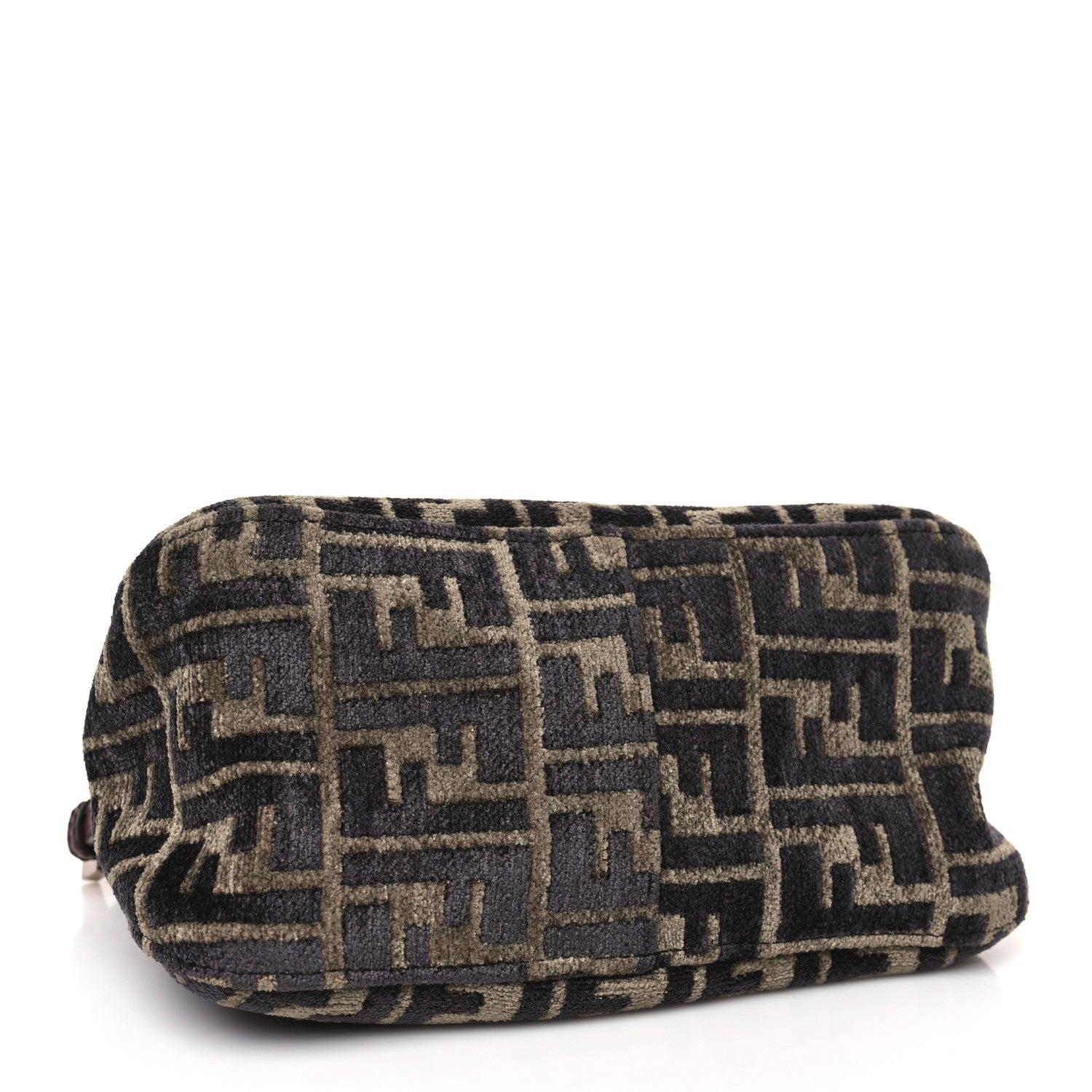 Fendi Velvet Zucca Mini Mama Baguette Brown 4 of 10