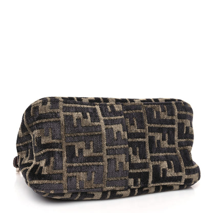 Fendi Velvet Zucca Mini Mama Baguette Brown 4 of 10