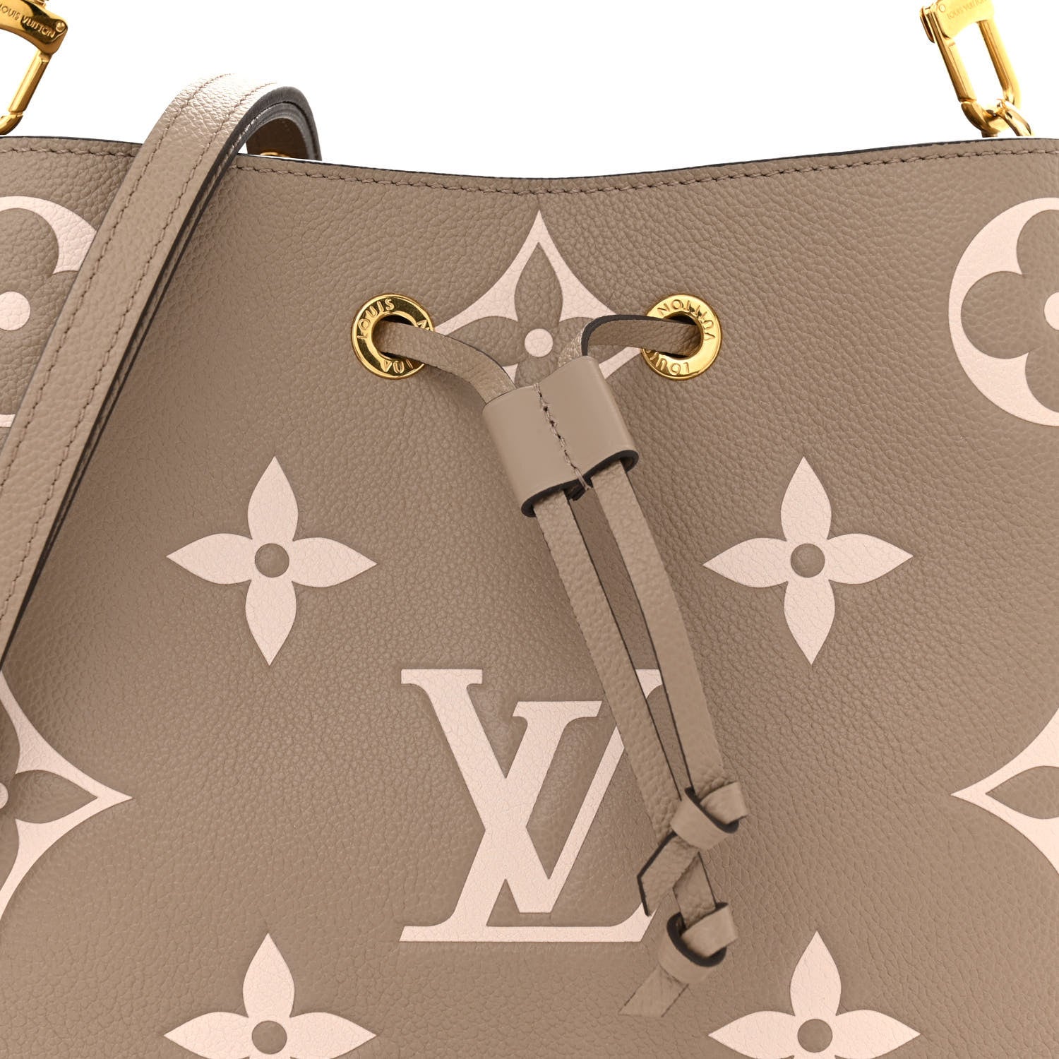 Louis Vuitton Empreinte Monogram Giant Neonoe MM Tourterelle Creme 8 of 11