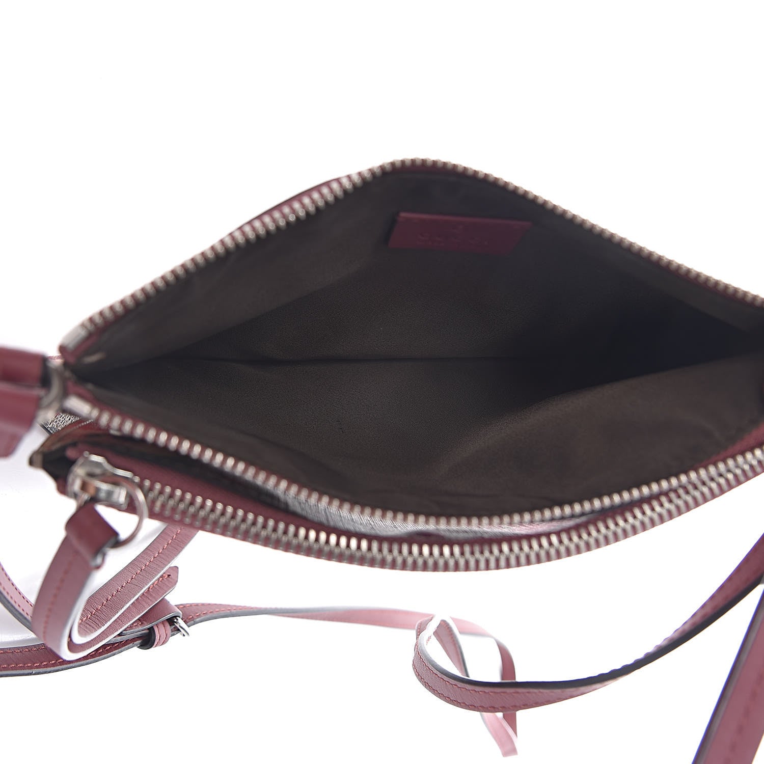 Gucci GG Supreme Monogram Blooms Double Zip Shoulder Bag Beige Multicolor Dry Rose 5 of 11