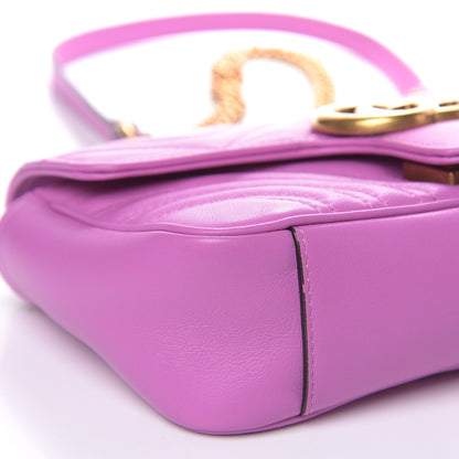 Gucci Calfskin Matelasse Mini GG Marmont Shoulder Bag Candy Mousse 8 of 11