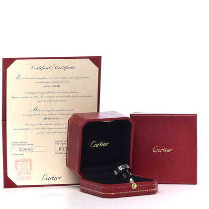 Cartier 18K White Gold 5.5mm LOVE Ring 58 8.25 5 of 5