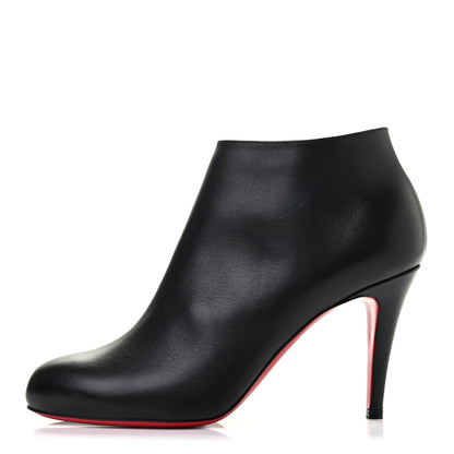Christian Louboutin Calfskin Belle 85 Ankle Boots 38 Black 1 of 7