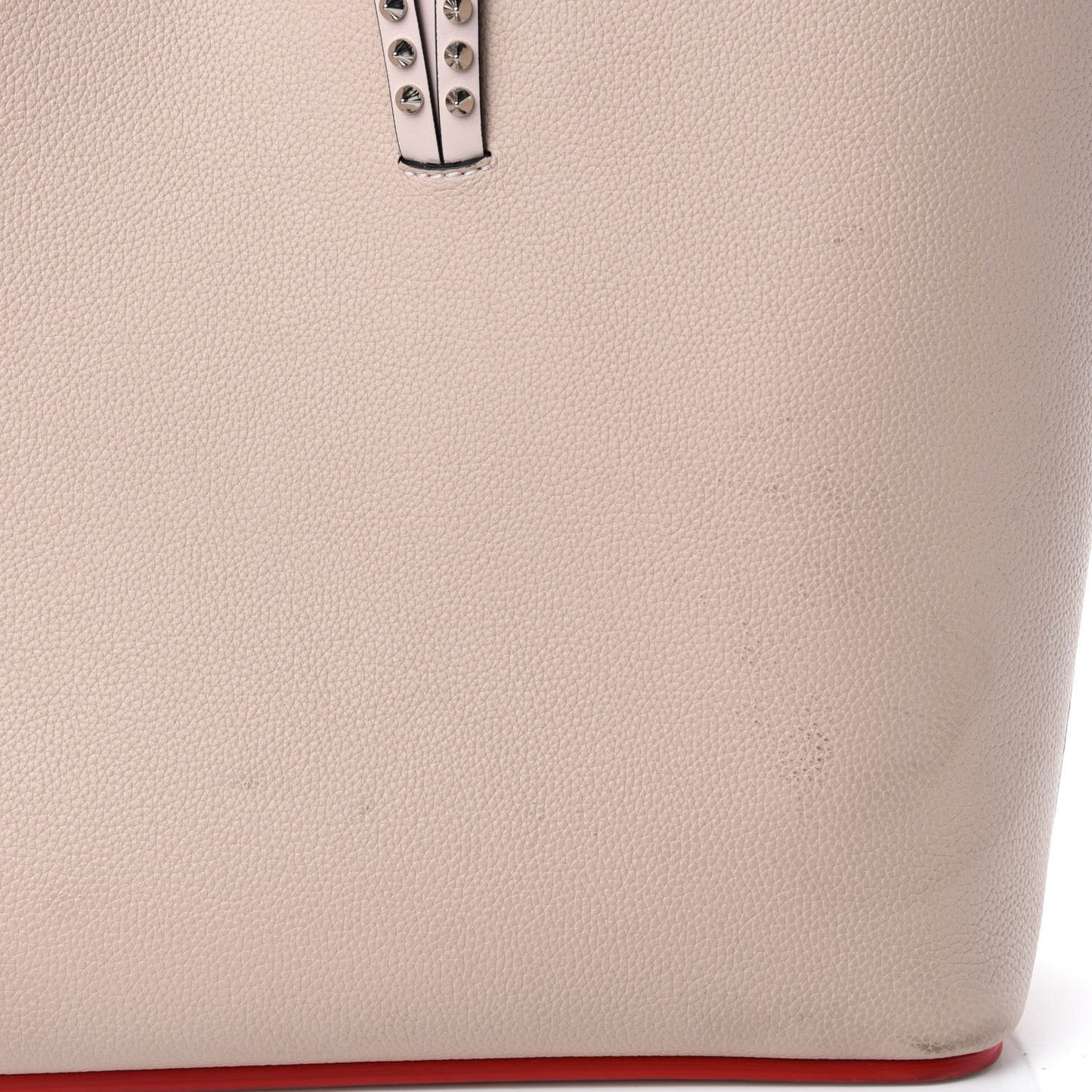 Calfskin Spikes East West Cabata Tote Ballerina