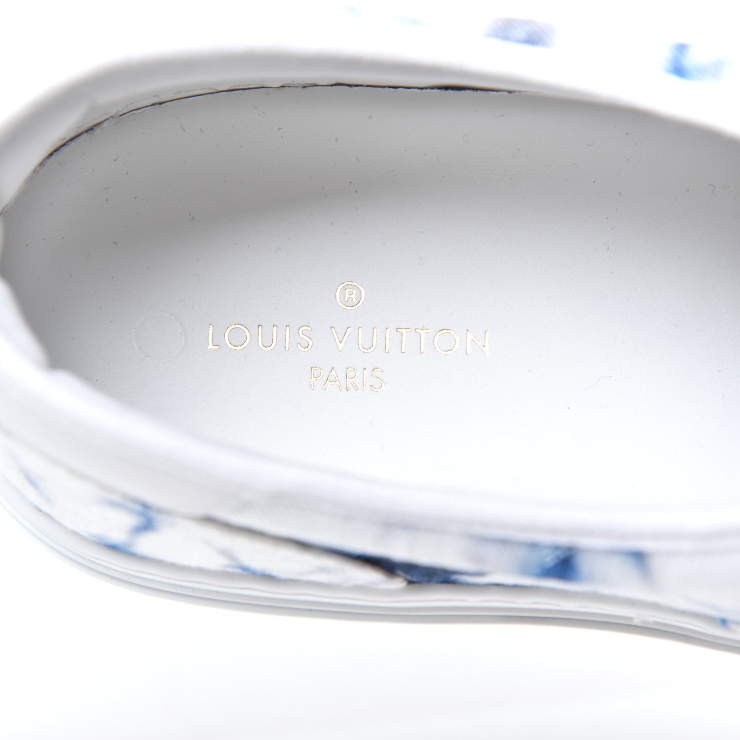 Louis Vuitton Denim Monogram Trocadero Tie Dye Sneakers 9 Marine 7 of 10