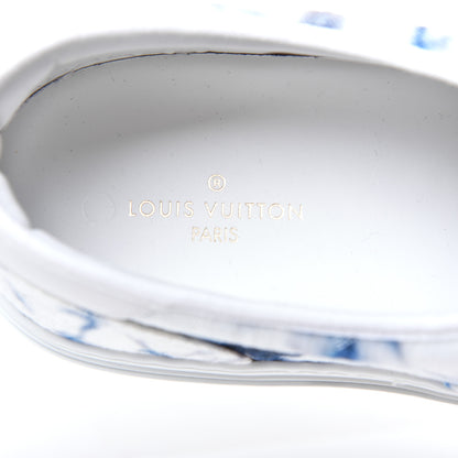 Louis Vuitton Denim Monogram Trocadero Tie Dye Sneakers 9 Marine 7 of 10