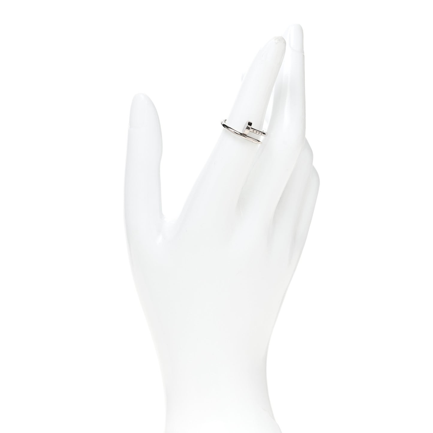 18K White Gold Small Juste Un Clou Ring 51 5.75
