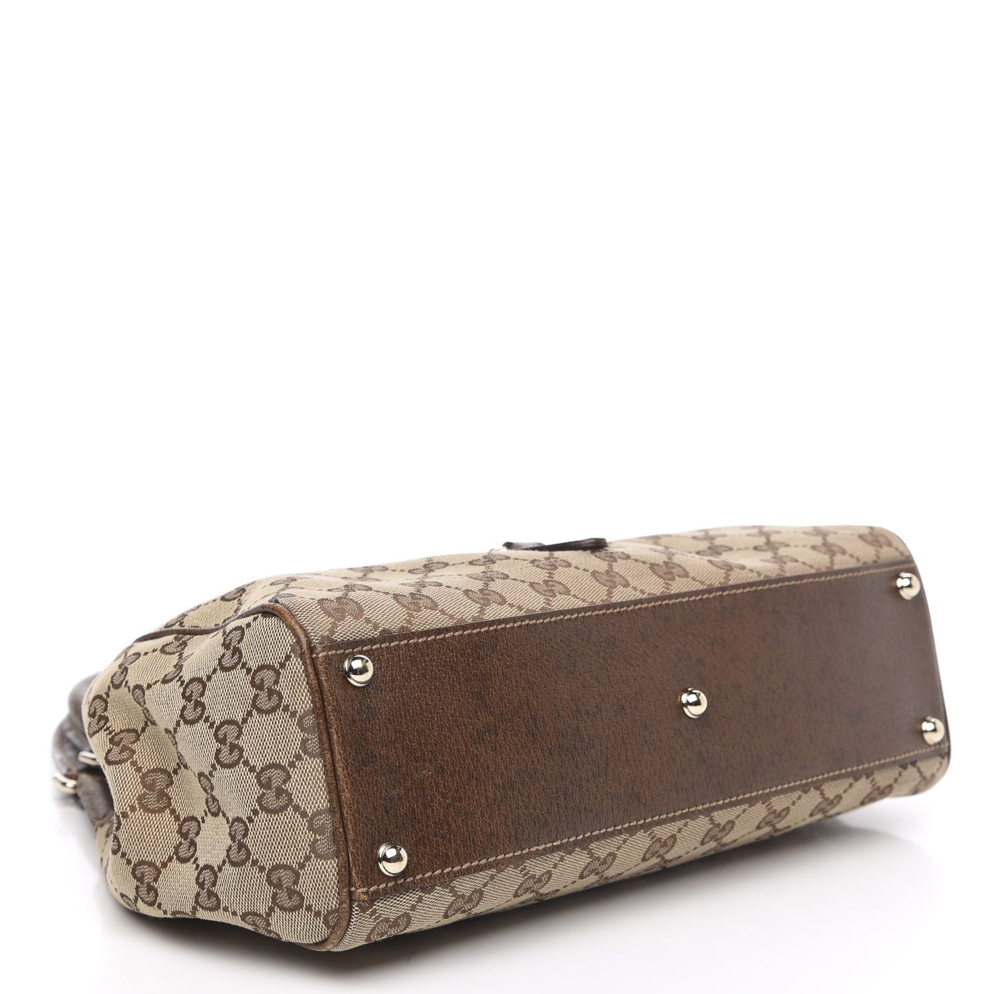 Monogram Calfskin Bardot Tote Brown