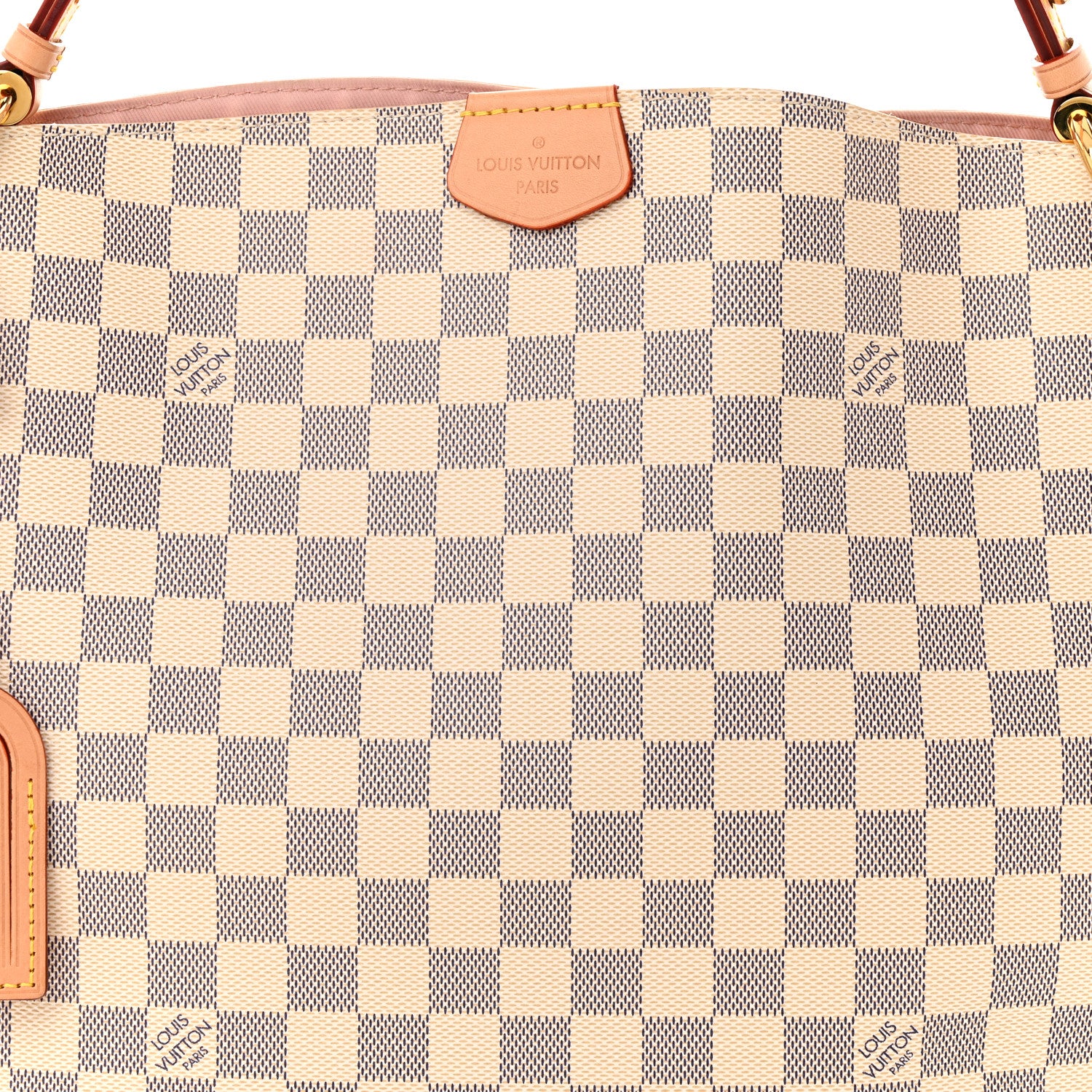 Louis Vuitton Damier Azur Graceful PM Rose Ballerine 7 of 9