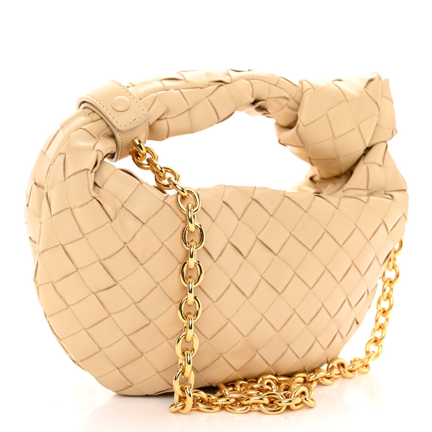 Nappa Intrecciato Mini Chain Jodie Porridge