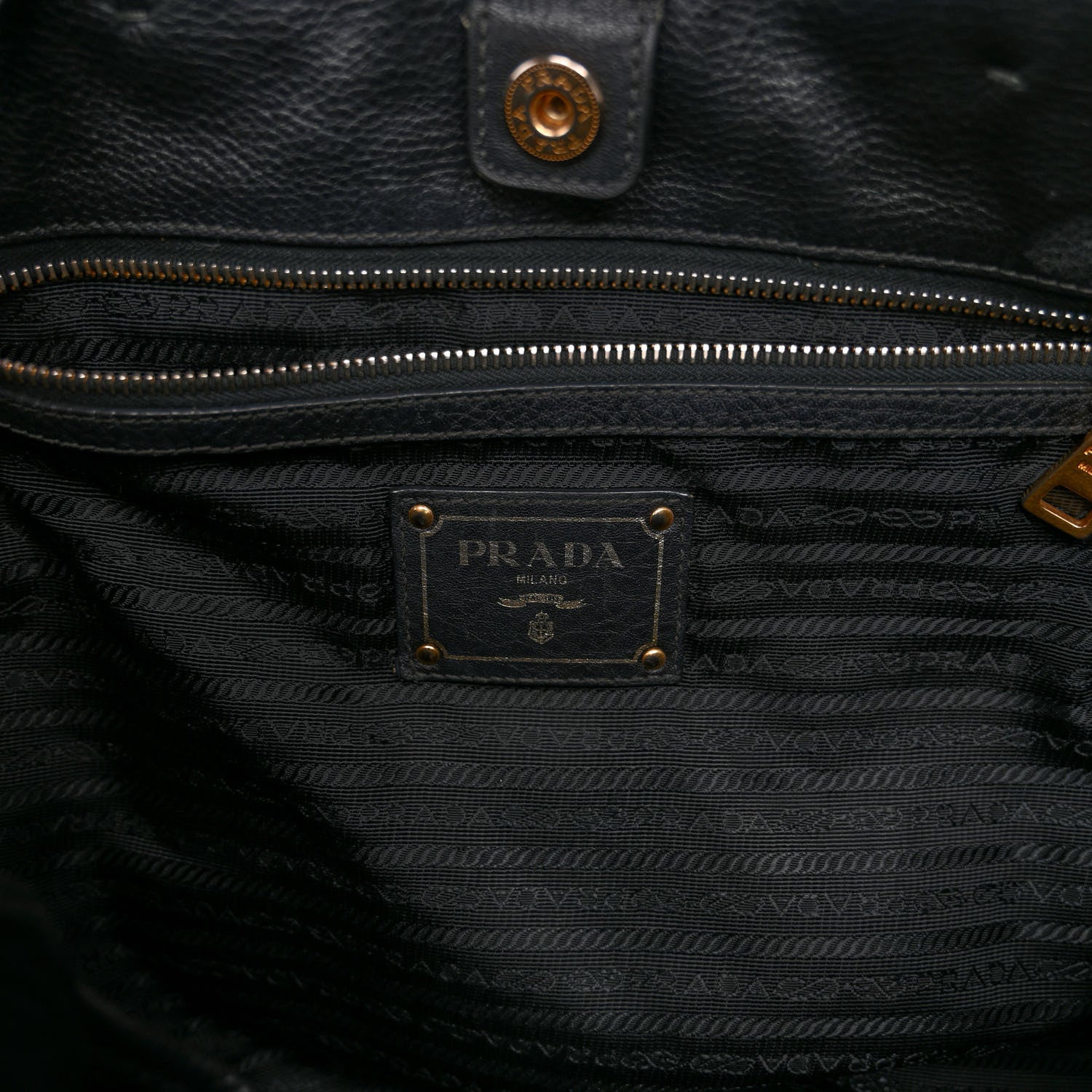 Prada Vitello Phenix Satchel Black 6 of 11