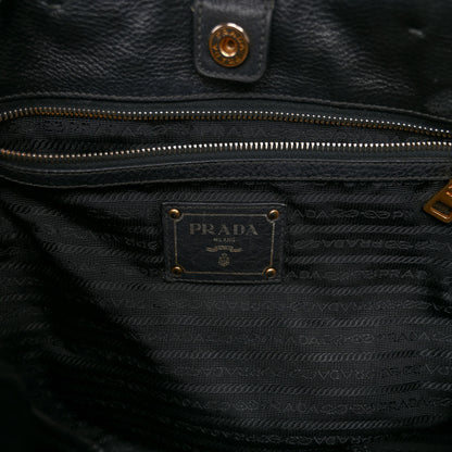 Prada Vitello Phenix Satchel Black 6 of 11