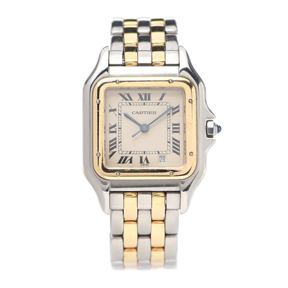 Cartier Stainless Steel 18K Yellow Gold 27mm Panthere Quartz Watch 1 of 5