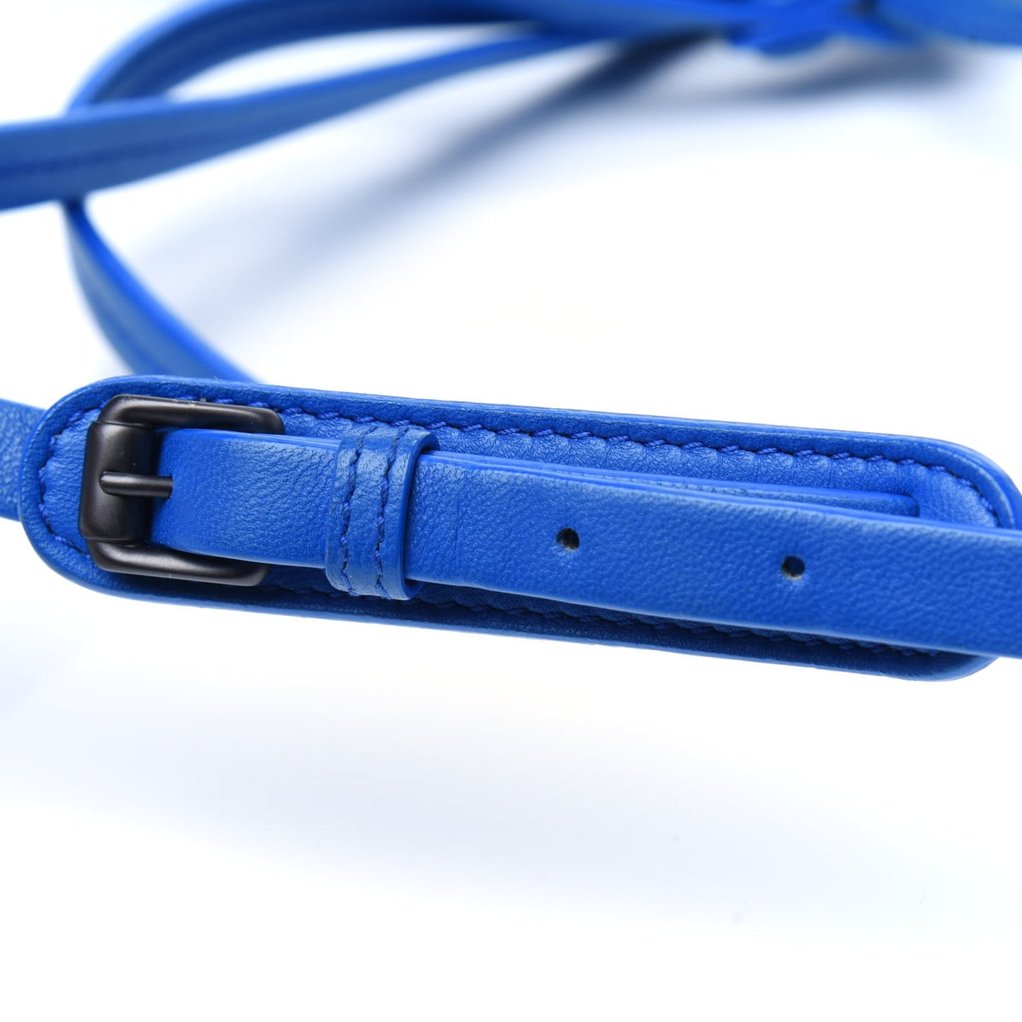 Nappa Intrecciato Pillow Crossbody Messenger Signal Blue