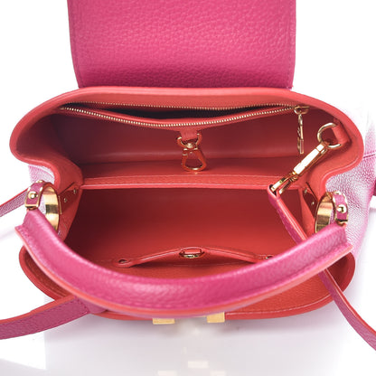 Louis Vuitton Taurillon Capucines BB Hibiscus Flamingo 6 of 11