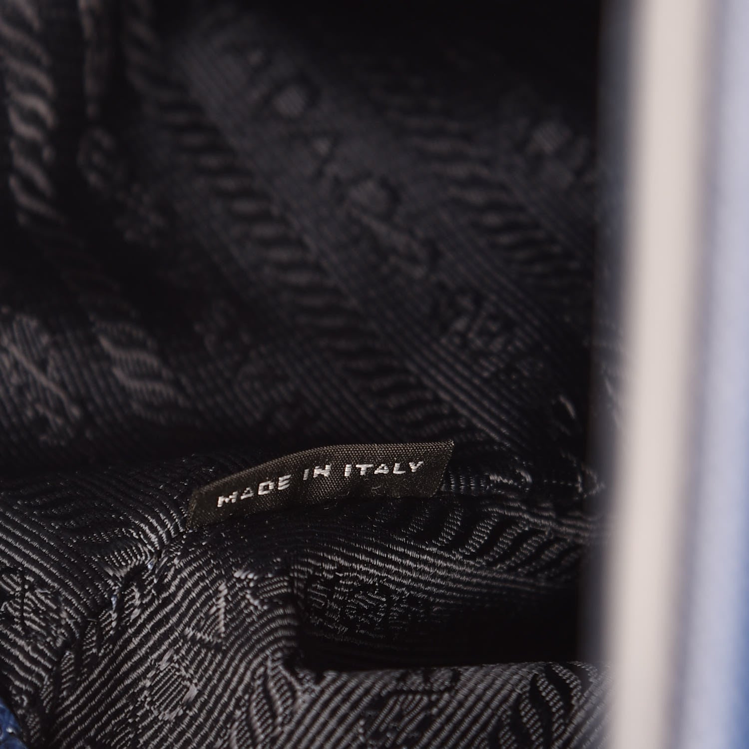 Prada Saffiano Lux Parabole Tote Bleuette 7 of 12