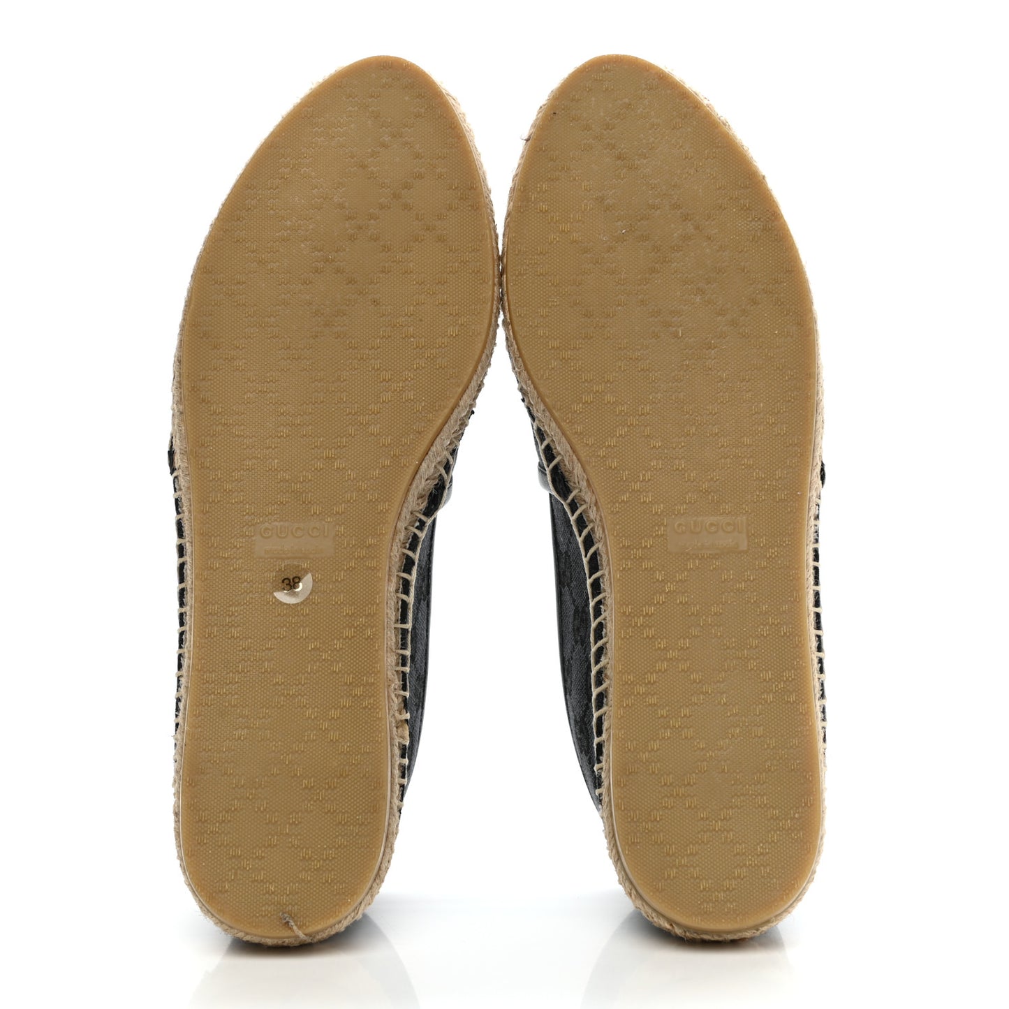 Monogram Espadrilles 38 Black