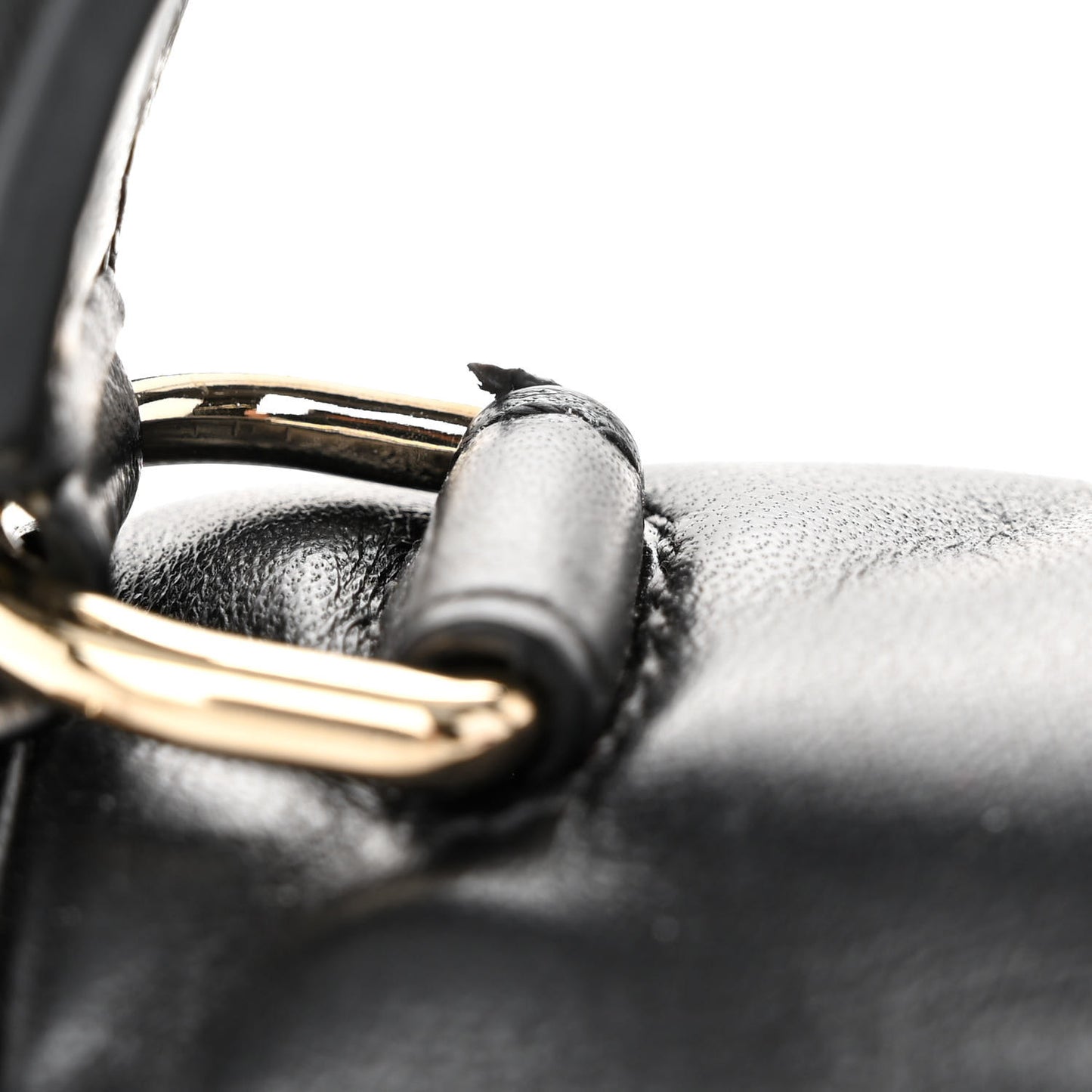 Nappa Mini Candystud Top Handle Bag Black