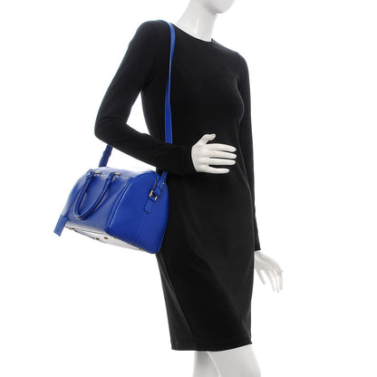 Saint Laurent Calfskin Classic Duffle 6 Blue 2 of 10