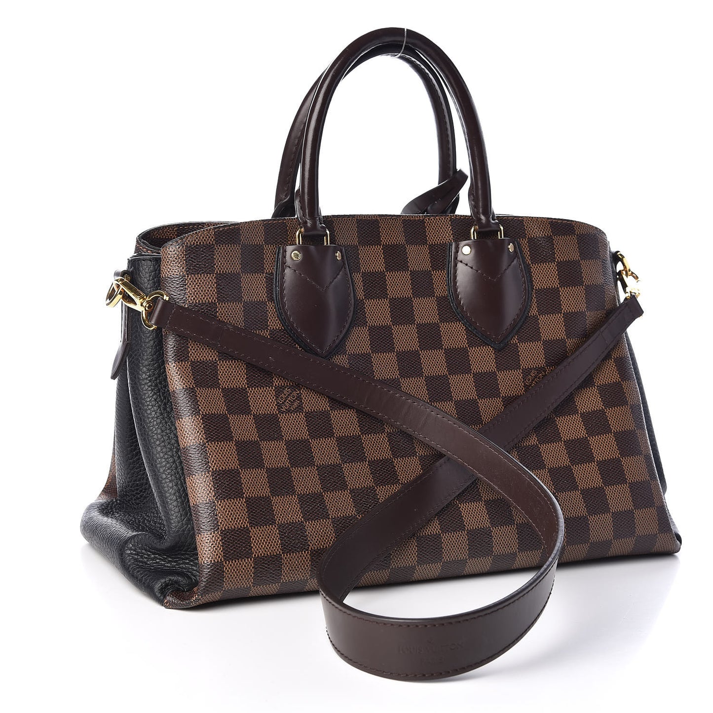 Cuir Taurillon Damier Ebene Normandy Black