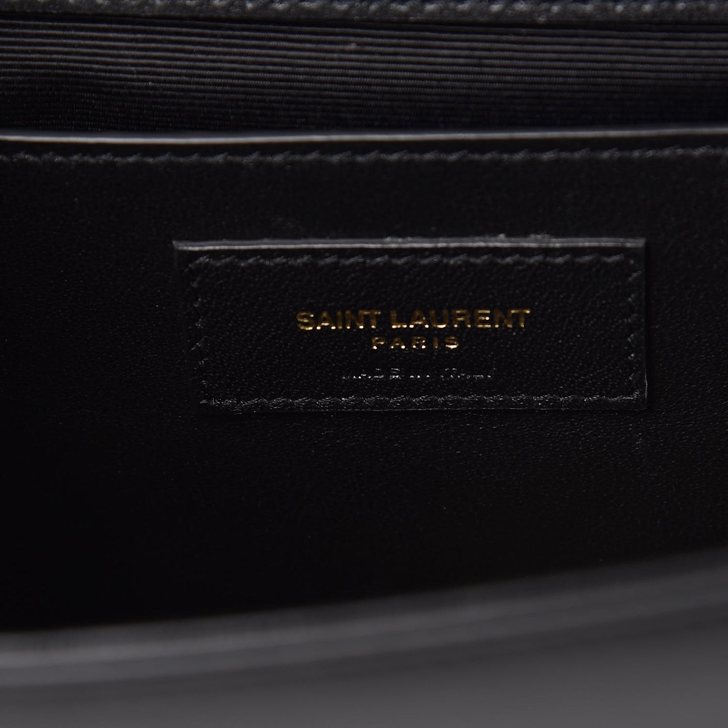 Calfskin Crystal Medium Monogram Kate Satchel Black