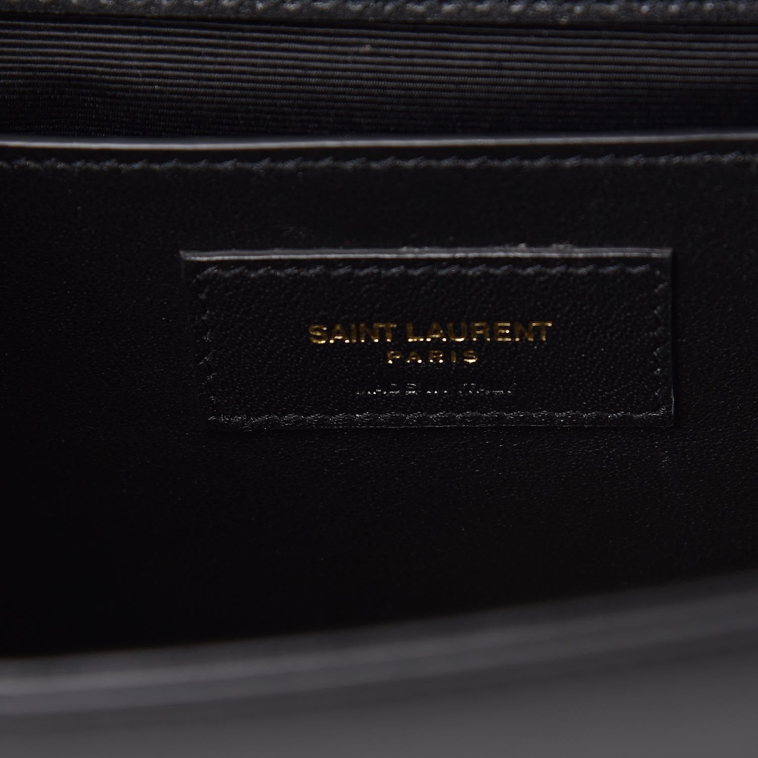 Saint Laurent Calfskin Crystal Medium Monogram Kate Satchel Black 7 of 7