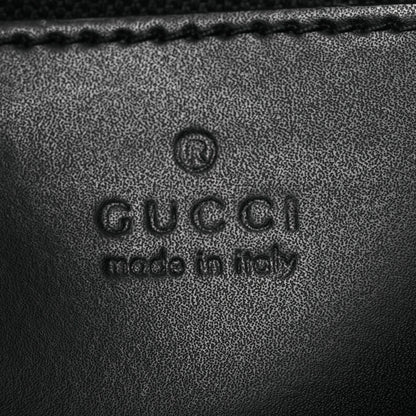 Gucci GG Supreme Monogram Web Small Flat Messenger Bag Black Grey 6 of 12