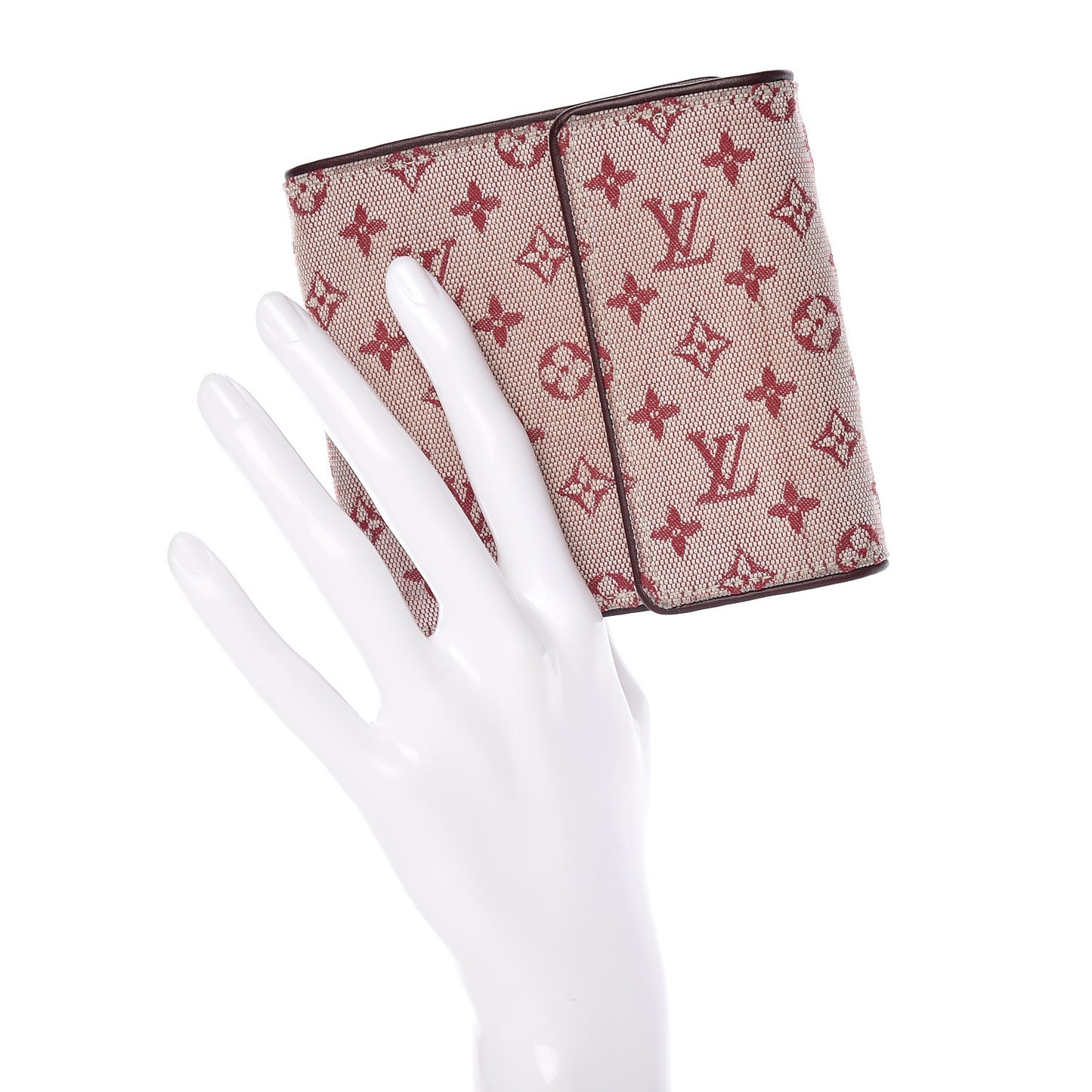 Mini Monogram Compact Wallet Cherry
