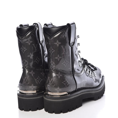 Louis Vuitton Monogram Eclipse Glaze Mens Outland Ankle Boots 8 4 of 8