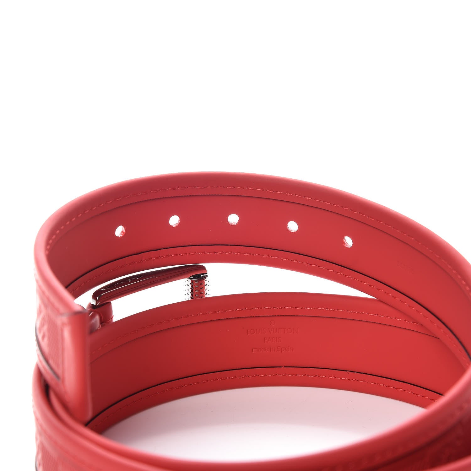 Louis Vuitton Damier Infini 40mm Belt 100 40 Red 4 of 7