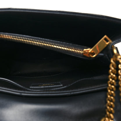 Saint Laurent Calfskin Y Quilted Monogram Small Loulou Chain Satchel Black 6 of 11