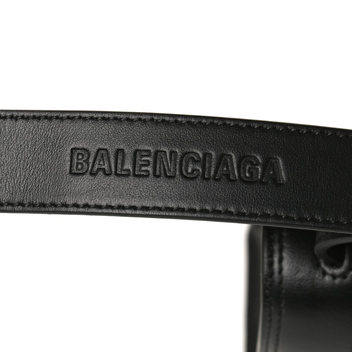 Multibelt Hourglass Top Handle Bag Black