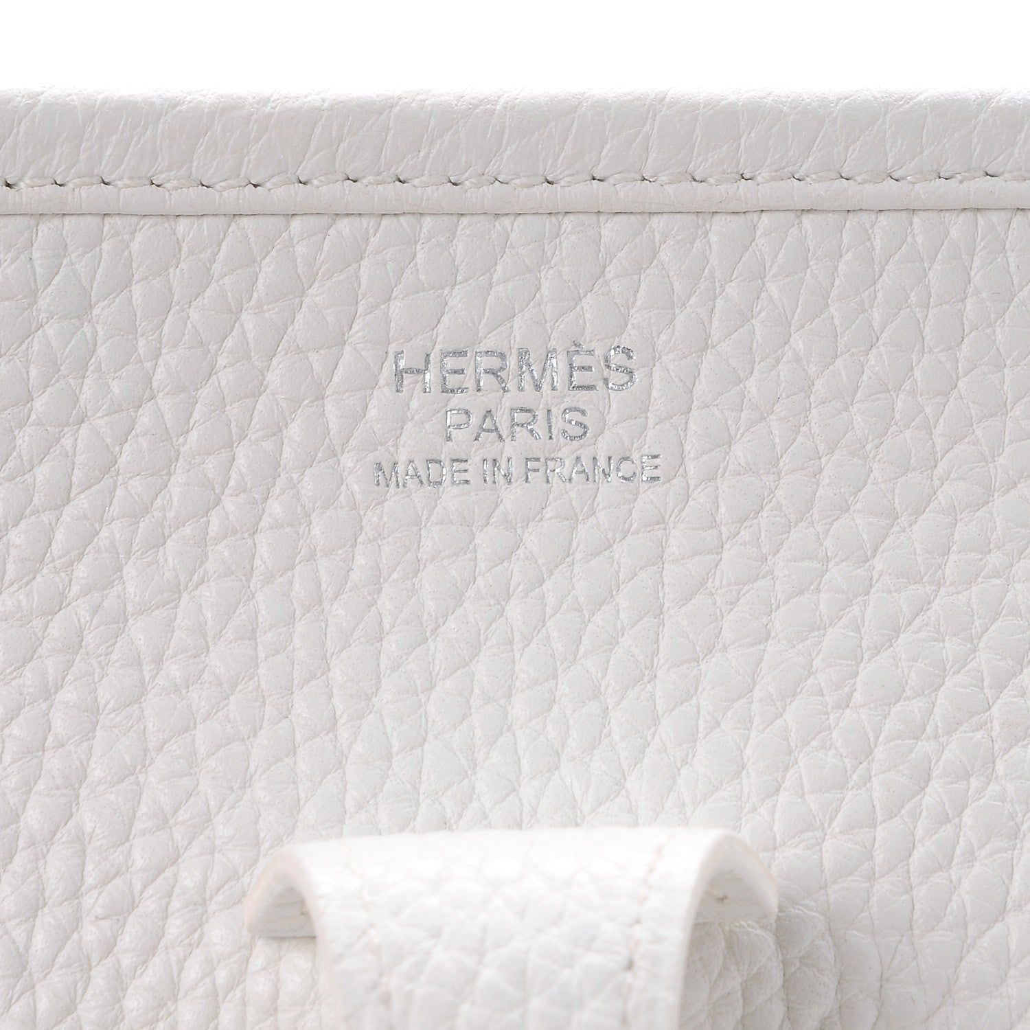 Hermes Taurillon Clemence Evelyne III PM White 7 of 9