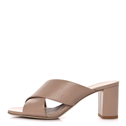 Saint Laurent Calfskin LouLou 70 Mules 36.5 Nude 1 of 9
