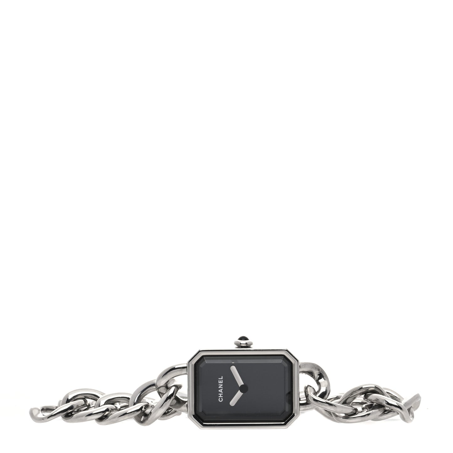 Stainless Steel 16mm Chain Premiere Quartz Watch Black S