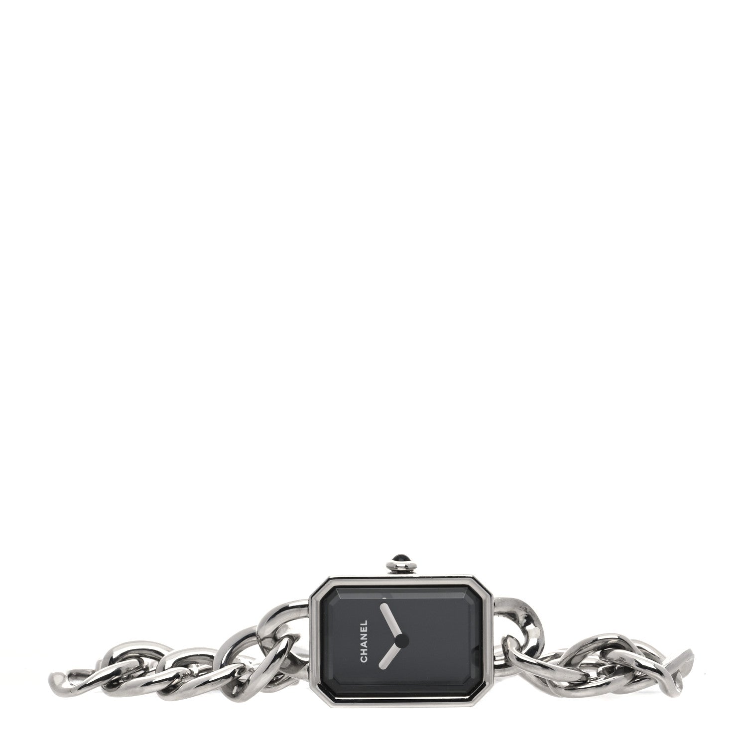 Chanel Stainless Steel 16mm Chain Premiere Quartz Watch Black S 2 of 5