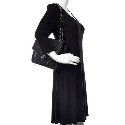 Chanel Caviar Quilted Large French Riviera Flap Black 2 of 13