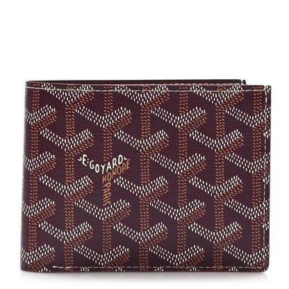Goyard Goyardine Bi-Fold Victoire PM Wallet Burgundy 1 of 6