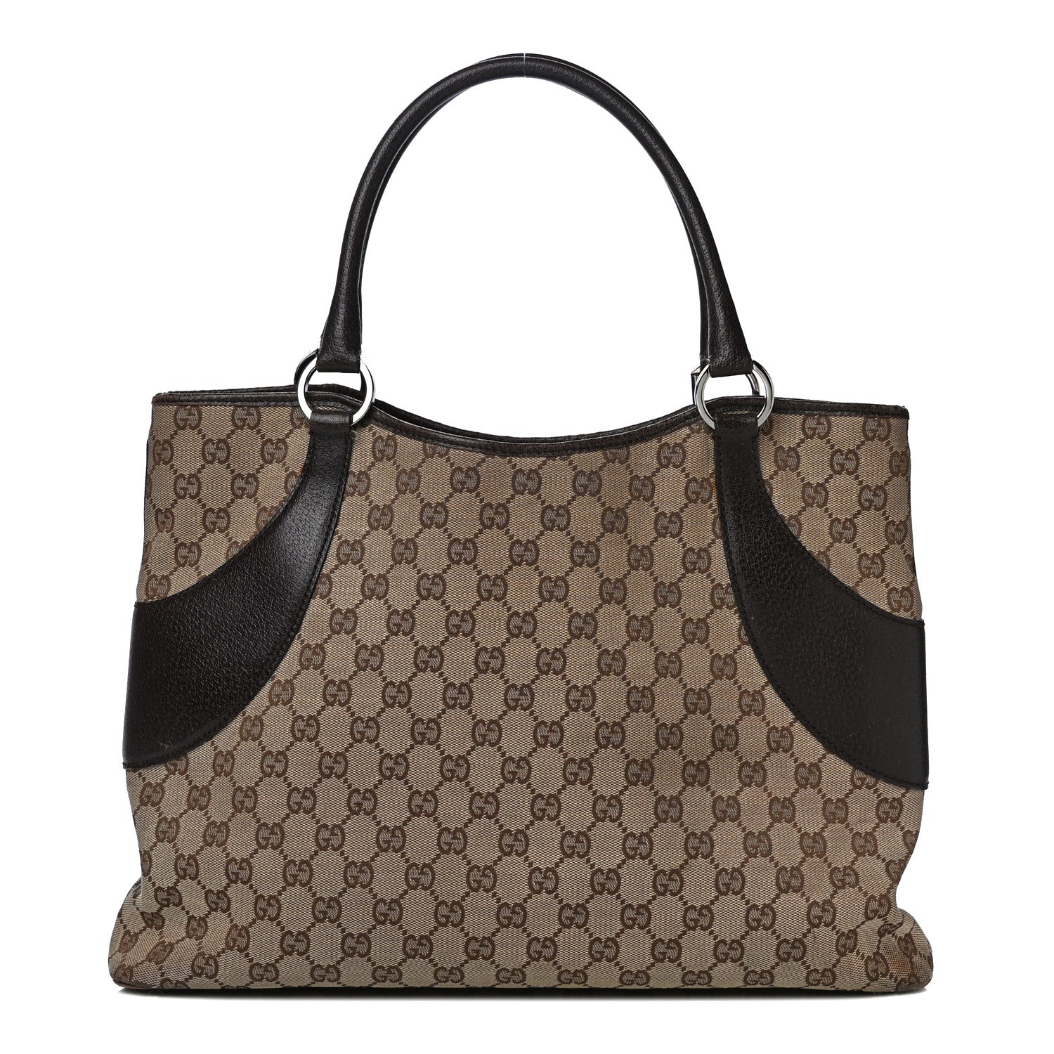 Gucci Monogram Signature Tote Dark Brown 1 of 41
