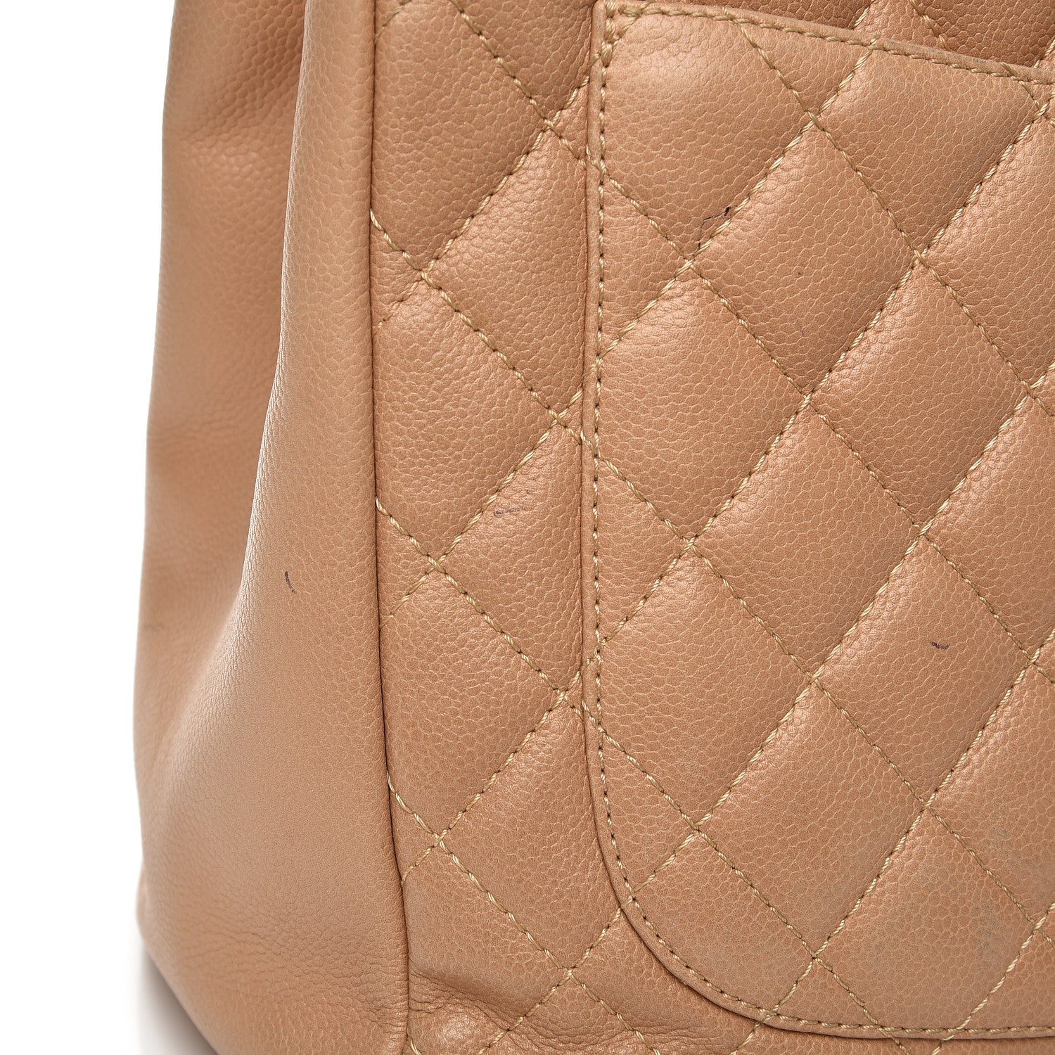 Chanel Caviar Quilted Grand Shopping Tote GST Beige 16 of 18