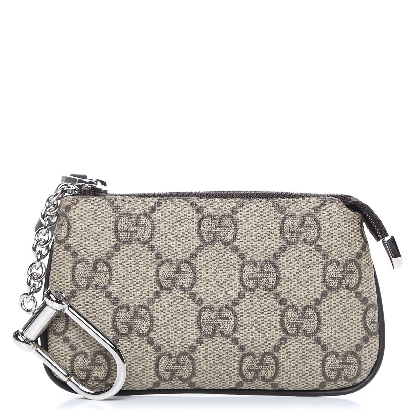 GG Supreme Monogram Selleria Key Case Beige Ebony Cocoa